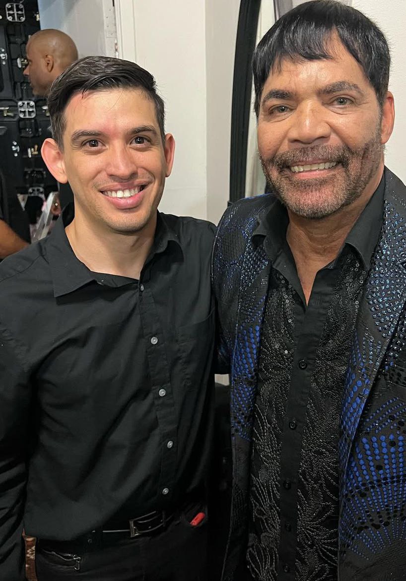 Luis Eduardo Ugas con Willie Gonzalez